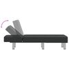 vidaXL Chaise longue kunstleer zwart