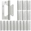 vidaXL Scharnier 16 st 125 x 78 x 13 mm zilver Staal