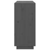 vidaXL Dressoir 111x34x75 cm massief grenenhout grijs