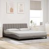 vidaXL Bedframe zonder matras "Hanko" stof taupe 180x200 cm