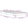 vidaXL Bedframe zonder matras hout sonoma eikenkleurig 100x200 cm