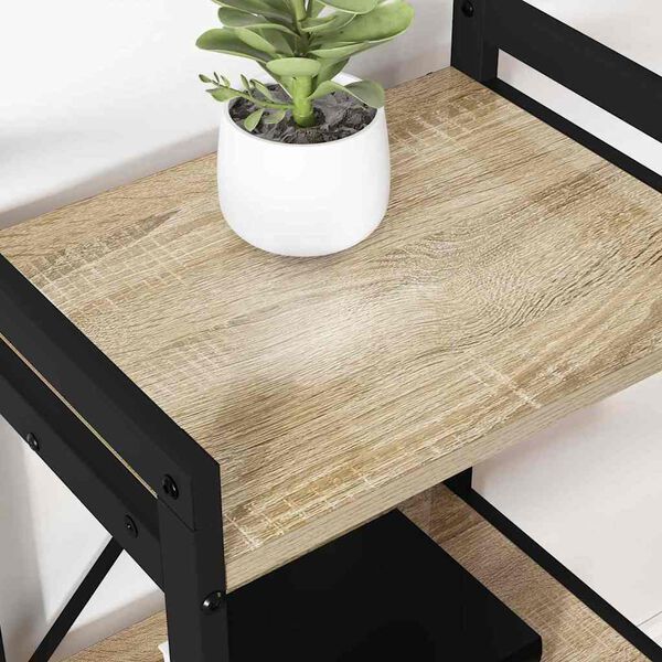 vidaXL Boekenkast Sonoma Eiken 40 x 30 x 50 cm Bewerkt hout