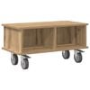 vidaXL TV-standaard 68,5 x 35 x 35 cm Artisan Eiken Bewerkt hout