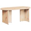 vidaXL Salontafel Naturel 80 x 39,5 x 35 cm Massief grenenhout