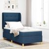 vidaXL Boxspringbed met Matras Donkergrijs 90x190 cm Blauw 80 x 200 cm