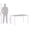 vidaXL Tuintafel 140x80x74 cm massief acaciahout