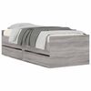vidaXL Bedframe met lades grijs sonoma eikenkleurig 100x200 cm