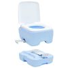 vidaXL Camping Toilet Lichtblauw en Wit 41,5 x 36,5 x 30 cm Polyetheen