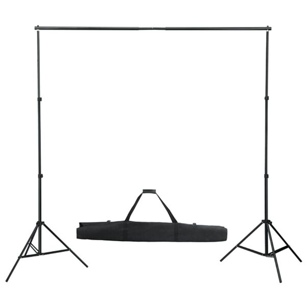 vidaXL Fotostudioset met lampen, achtergrond en reflector