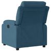 vidaXL Fauteuil verstelbaar fluweel blauw