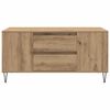 vidaXL Salontafel Artisan Eiken 102 x 44,5 x 50 cm Bewerkt hout
