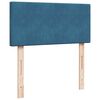 vidaXL Boxspring met matras fluweel blauw 90x190 cm