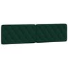 vidaXL Bed met matras fluweel donkergroen 200x200 cm