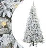 vidaXL Kunstmatige Inklapbare Kerstboom Wit 240 cm PE en PVC