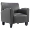 vidaXL Fauteuil kunstleer grijs