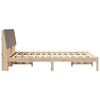 vidaXL Bedframe Bruin en taupe 160 x 200 cm Massief grenenhout