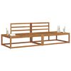 vidaXL Buiten bankenset 2 Stuk Naturel 230,5 x 83 x 73 cm