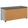 vidaXL Halbank met kussen met lade Grijs Sonoma 100 x 38 x 46 cm