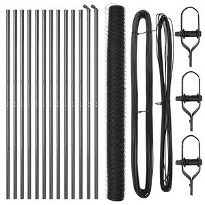 vidaXL Afrasteringspaal Grijs