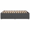 vidaXL Bedframe zonder matras stof donkergrijs 140x200 cm