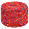 vidaXL Boottouw 8 mm 25 m polypropyleen rood
