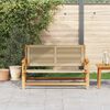 vidaXL Tuinmeubelen Beige 78 x 122 x 73cm Massief acaciahout