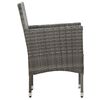 vidaXL 11-delige Tuinset poly rattan grijs