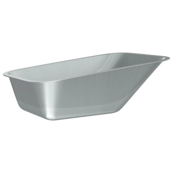 vidaXL Vervanging voor kruiwagenlade Zilver 88 x 60 x 32 cm Staal