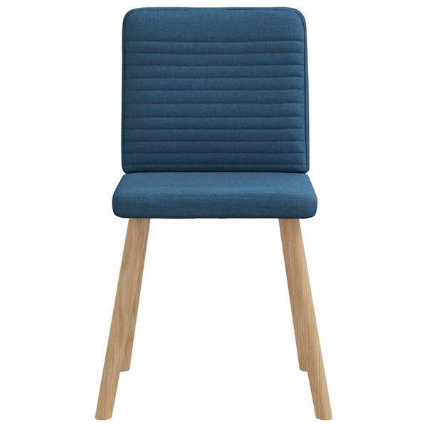 vidaXL Eetkamerstoelen 2 st stof blauw