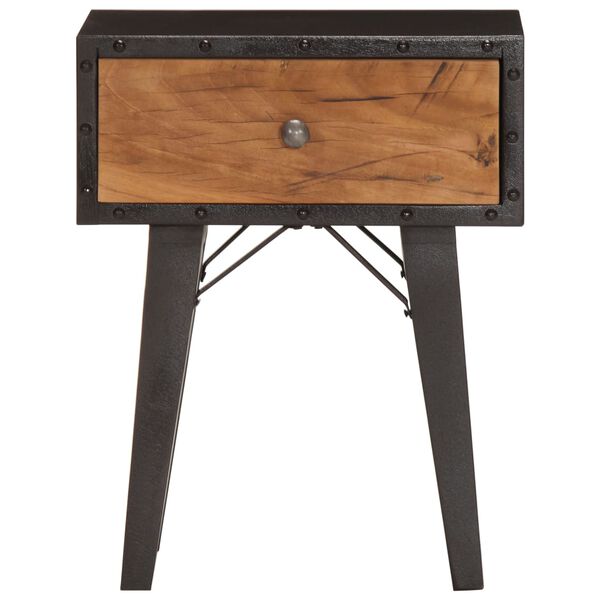 vidaXL Nachtkastje 40x30x50 cm massief gerecycled hout