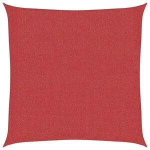 vidaXL Zonnezeil 160 g/m&sup2; 2x2 m HDPE rood
