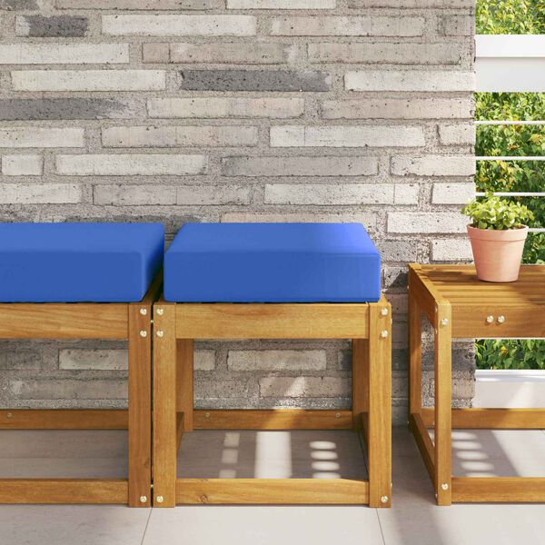 vidaXL Buiten Zitkussen Turquoise 40 x 40 x 8 cm 100% Polyester