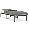 vidaXL Bedframe metaal zwart 80x200 cm