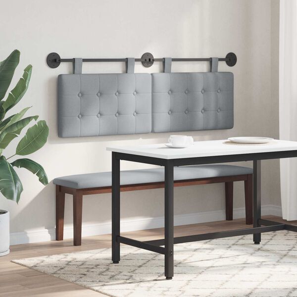 vidaXL Hangend Hoofdeinde Wandgemonteerd Stof