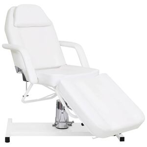 vidaXL Massagetafel 180x62x(87-112) cm wit