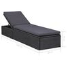 vidaXL 9-delige Loungeset poly rattan zwart