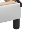 vidaXL Bedframe met LED zonder matras "Hvar" wit en zwart 100x200 cm