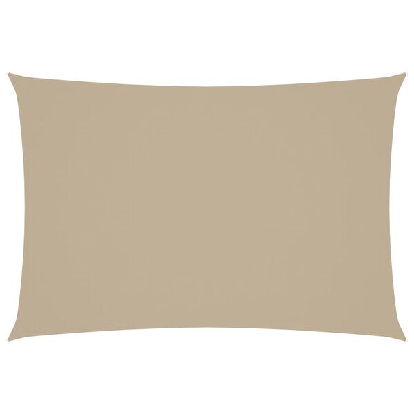 vidaXL Zonnescherm rechthoekig 2,5x4,5 m oxford stof beige