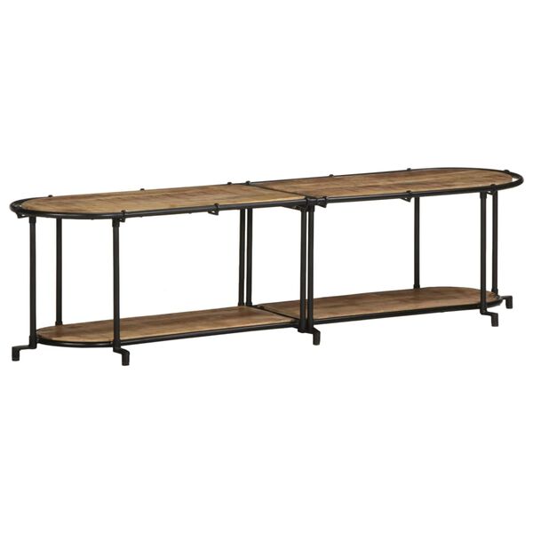 vidaXL Tv-meubel 160x42x40 cm massief ruw mangohout