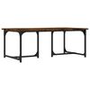 vidaXL Salontafel 90x50x35 cm bewerkt hout gerookt eikenkleurig