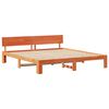 vidaXL Bedframe Wasbruin 180 x 200 cm Massief grenenhout