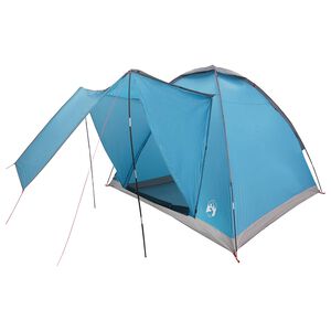 vidaXL Kamperen tent 2-persoons Blauw Polyester en staal