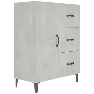 vidaXL Dressoir 69,5x34x90 cm bewerkt hout betongrijs