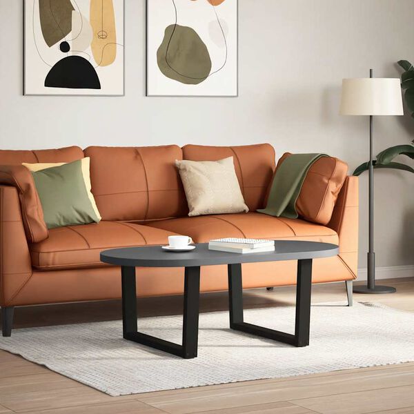 vidaXL Salontafelpoten 2 st V-vormig 70x(42-43,3) cm staal zwart