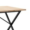 vidaXL Eettafel X-frame 180x90x75,5 cm massief grenenhout en staal