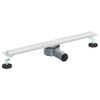 vidaXL 360&deg; Doucheafvoer Met Slank Model zilver 60 cm