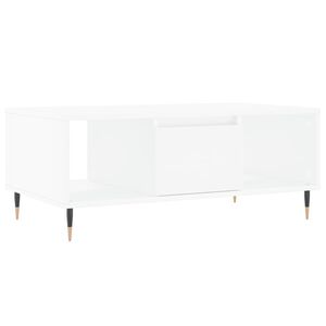vidaXL Salontafel 90x50x36,5 cm bewerkt hout wit