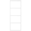 vidaXL Schuifdeur 76x205 cm mat ESG-glas en aluminium wit