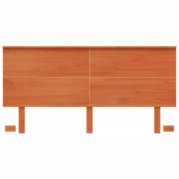 vidaXL Hoofdbord 160 cm massief grenenhout wasbruin