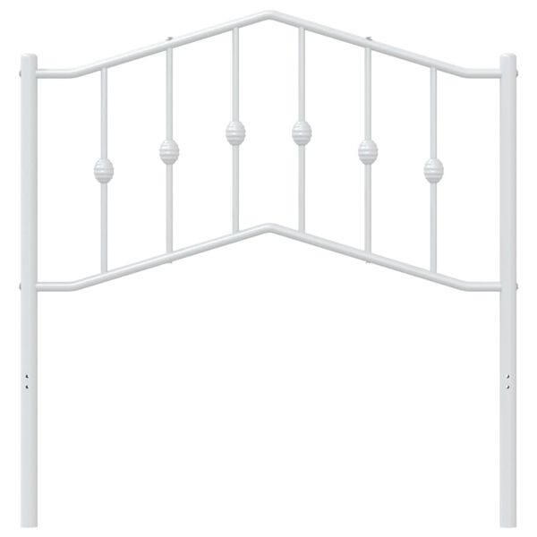 vidaXL Hoofdbord 90 cm metaal wit